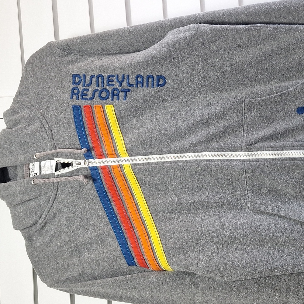 Disney Heather Grey zip up Hoodie size small